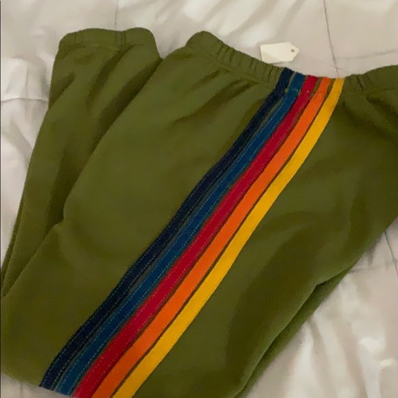 Aviator Nation Other - New! Aviator nation 5 stripe green sweatpants